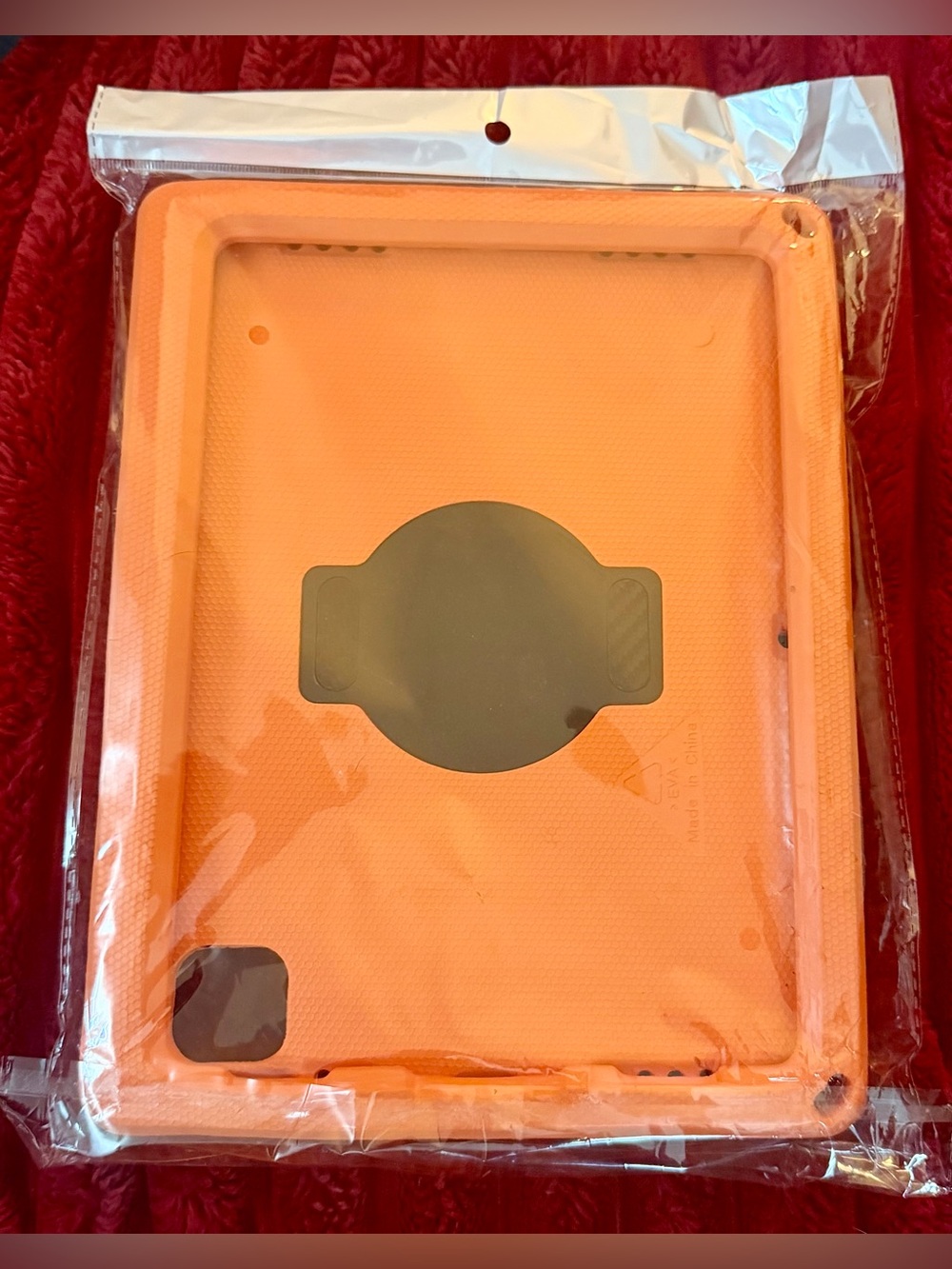 Durable Orange Tablet Case with Swivel Stand
